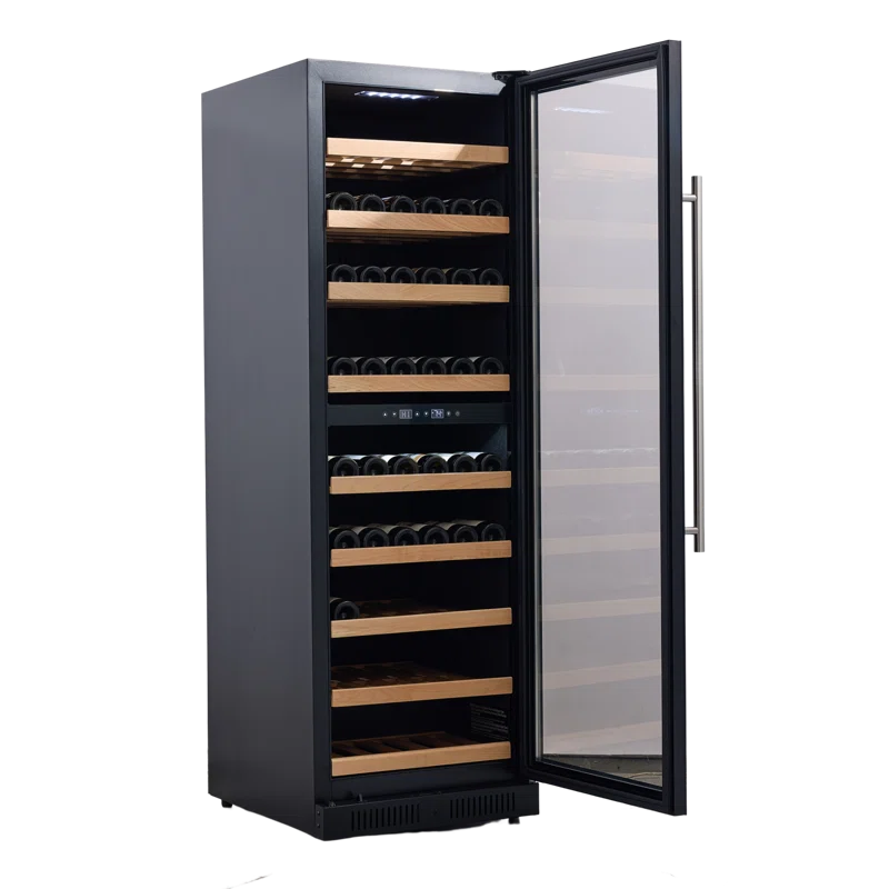 Rhomeway 23.4'' 171 Bottle Dual Zone Wine Refrigerator