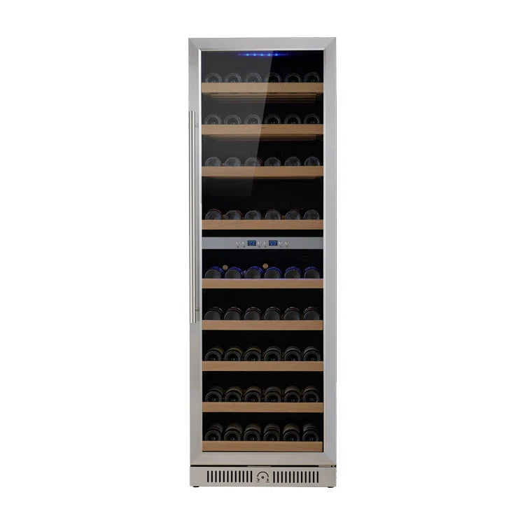 Rhomeway 23.4'' 171 Bottle Dual Zone Wine Refrigerator