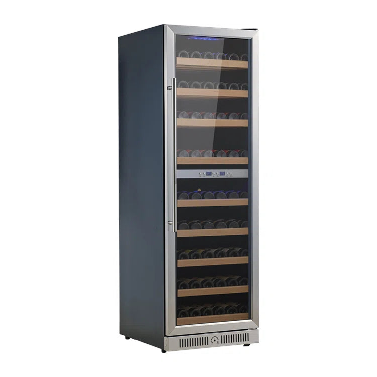 Rhomeway 23.4'' 171 Bottle Dual Zone Wine Refrigerator